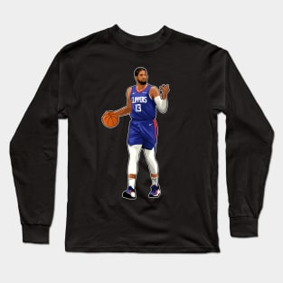 Paul George #13 Dribbles Long Sleeve T-Shirt